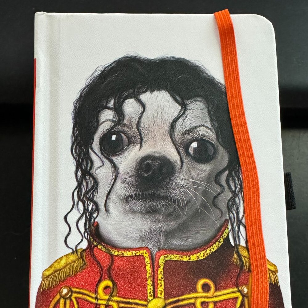 teNeues Famous Faces Michael Jackson White Chihuahua  Dog Journal Book Pets Rock